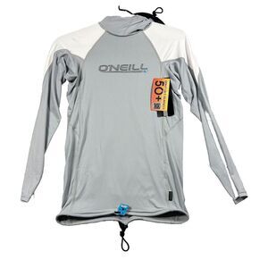 New O'Neill Long Sleeve Swim Top Womens hoddie M Performance Fit Surf Rush Guard